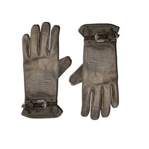 FOUND Distressed Leather Western Gloves Women's Size Small / Medium Cowboy NEW